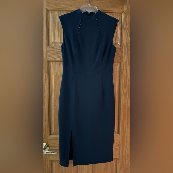 Ivanka Trump Navy Midi Dress - Picture 1 of 4
